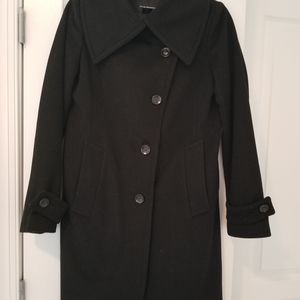 Club Monaco wool dress coat, women's S, black